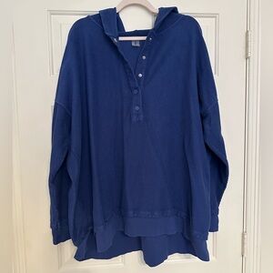 half button-up ribbed hooded sweatshirt - AS revival (made by altard state)!